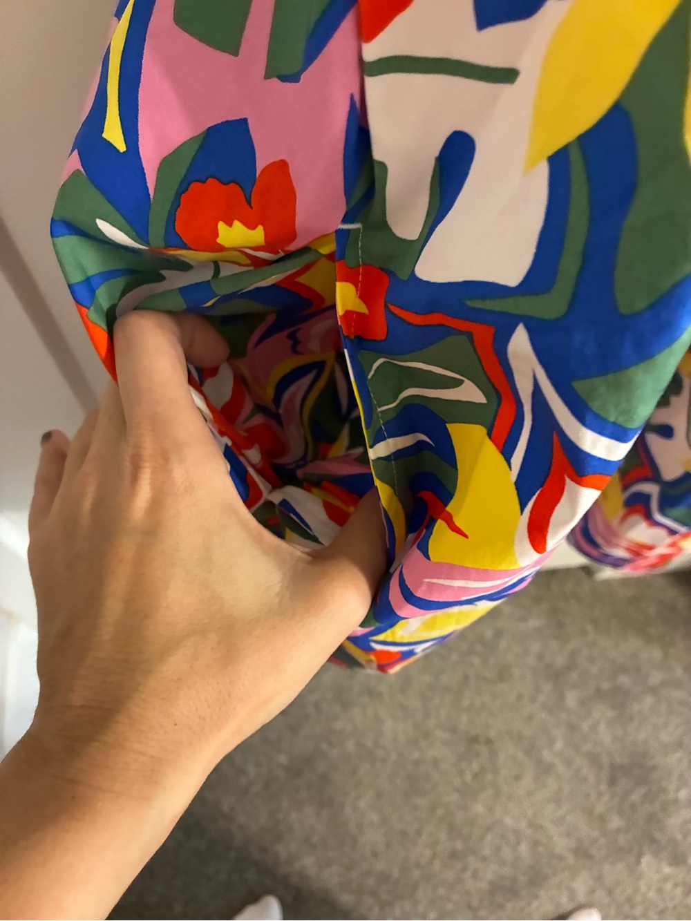 Free Assembly Multicolor Floral Ruffle Mini Dress - Picture 7 of 10